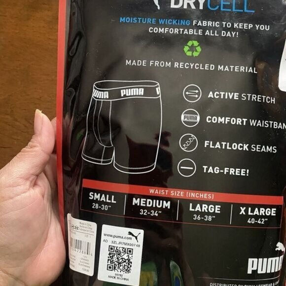 PUMA Men's 3 Pack Performance underwear Boxer Briefs Size S Black  Comfort New - Picture 8 of 10